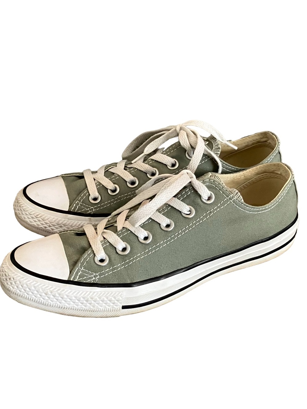 WORN ONCE!LIKE NEW! CONVERSE CHUCK TAYLOR ALL STAR SAGE SNEAKERS WOMENS 9 MENS 7